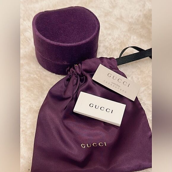 RAREπβπ―% Authentic Gucci Antique Lion Head GG Ring β¨ - Picture 9 of 10